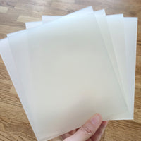 Hochwertige Acryl Scheiben 4 Stück, Klar, Satiniert, Spiegel, 14,4cm x 16cm x 3mm für DIY-Projekte Lichtbox Lichtboxen Schilder