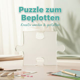 Puzzlestück Acryl klar - Puzzleteil Deko Basteln
