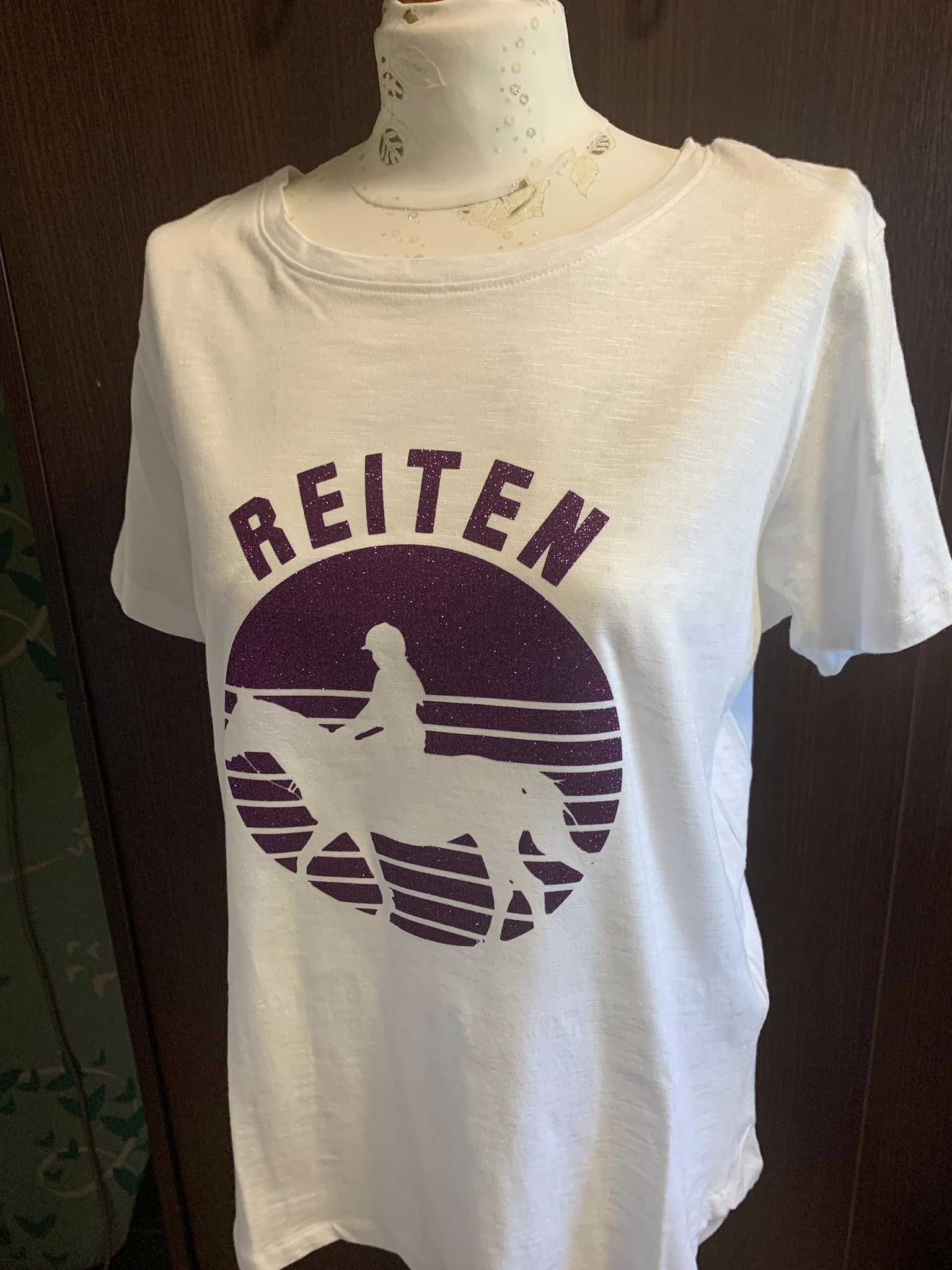 Reiten Abzeichen Schild Reitabzeichen Plotter plotteridee Idee Reiter Reiterin Geschenk T-Shirt Jacke Shirt Pullover
