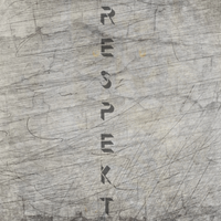 Ein kreatives Design aus der "Respekt" Plotterdatei von easy-sticks, das den Schriftzug "RESPEKT" in beeindruckender Typographie auf einem strukturierten Hintergrund zeigt. Perfekt für kreative Projekte.
