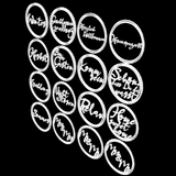 Moderne Gestaltung von Holzschildern mit verschiedenen Sprüchen, ideal für kreative Projekte, angeboten von easy-sticks, Ringe Plotter und Laserdatei.