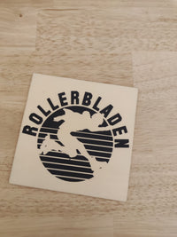 Inliner Rollerbladen Plotter datei Plotteridee Abzeichen Zeichen Schild DIY
