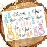 Rub Ons - Ostern in bunt A5