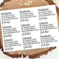 Erzieherin Danke Dankbar Lehrerin Definition Aufkleber Rub Ons Sticker