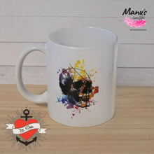 Lade das Bild in den Galerie-Viewer, Schädel Skizze Plotterdatei Plotter T-Shirt Skull Punk Emo Tasse Plotteridee Totenkopf
