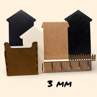 Schlüsselbrett Laserdatei 3mm – SVG DXF für Laser