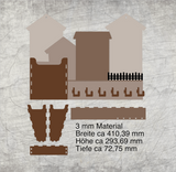 Schlüsselbrett Laserdatei 3mm – SVG DXF für Laser