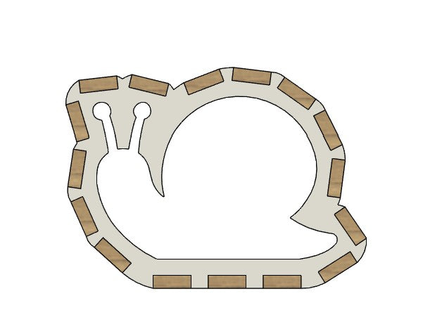 Silikonform – Schnecke Rahmen