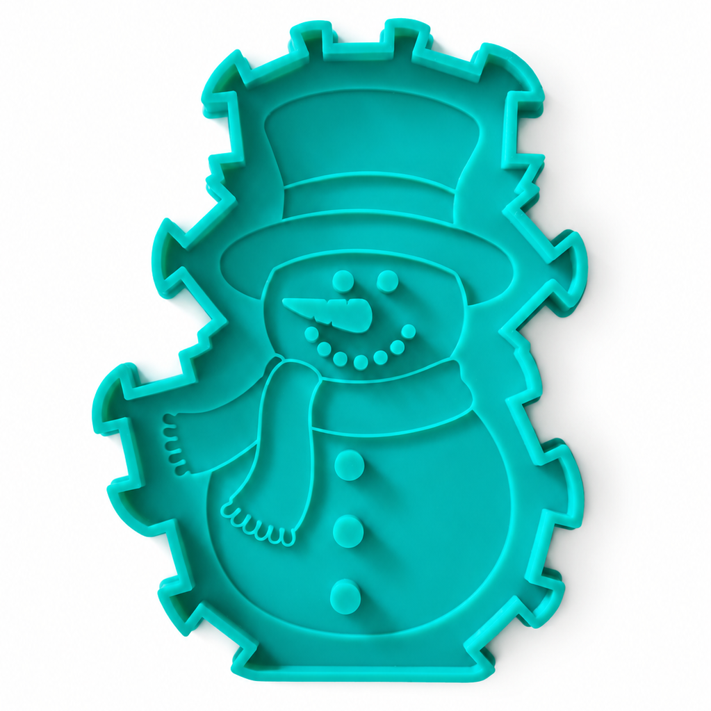 Schneemann Silikonform für deinen 3D Winterdeko