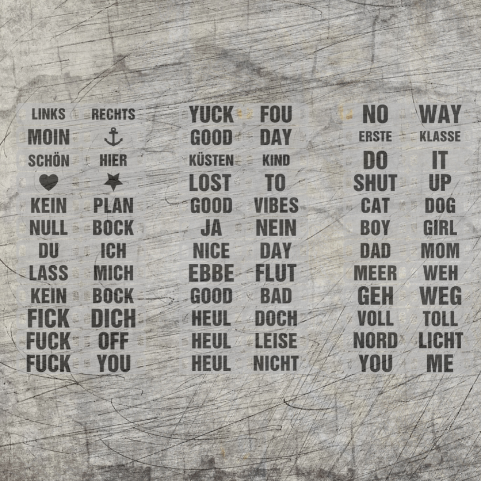 Flexible Armband- und Schnürsenkel-Schilder mit Wörtern von easy-sticks: Eine kreative und einzigartige Möglichkeit, persönliche Designs zu gestalten.