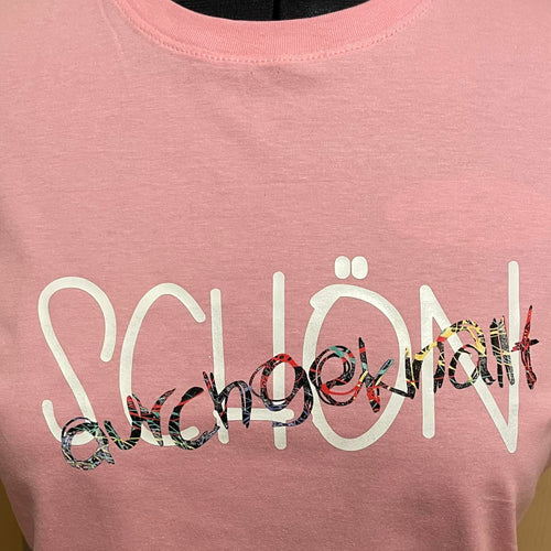 Schön, durchgeknallt Plotterspruch T-Shirt DIY Idee