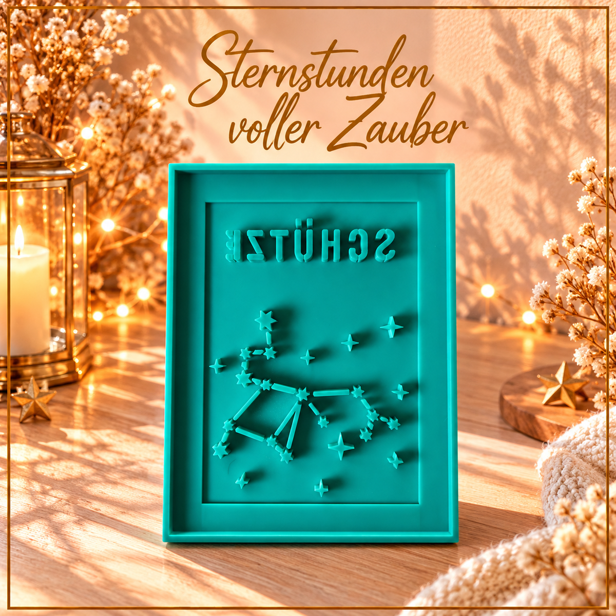 Silikonform - Schütze Laternen Seitenteil