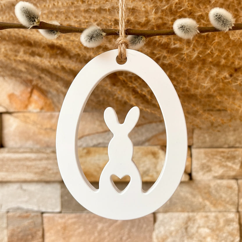 Osteranhänger Silikonform Gießform Ei Hase