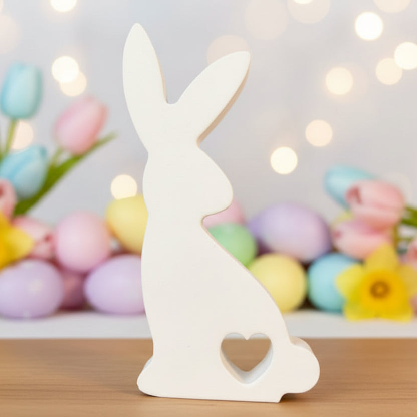 Silikon-Giessform-niedliche Hase mit Herz_Flothari