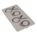 Detailaufnahme der Silikonform 'Glückliches Ei' von Easy-Sticks, die 4 Motive für Eierbecher und Serviettenringe für Osterfeiern bietet.