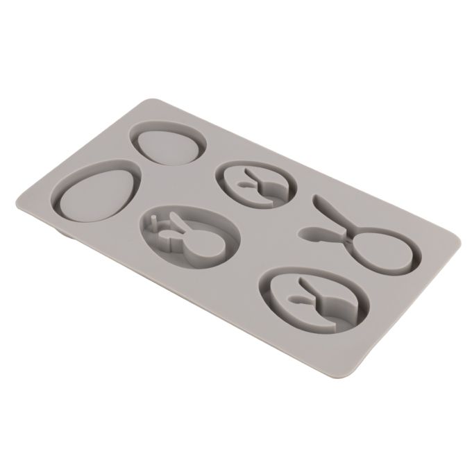 Dritte Silikon-Gießform von Easy-Sticks zeigt eine Vielzahl von Anhängerformen für kreative Beton-, Wachs- und Gießharzprojekte zu Ostern.