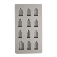 Silikon Gießform Mini Nordic Häuser – 12 Formen für Beton & Raysin