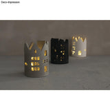Silikon Gießform Windlicht Häuser ø 8 x H 11,20 cm