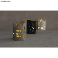 Silikon Gießform Windlicht Häuser ø 8 x H 11,20 cm