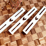 Silikon Gießform Herz Mit Schlitz – Hochwertiges, Flexibles Silikon, Made In Germany für Easy-Sticks Easysticks Klötzchen Hölzer Wundlichter Windlicht DIY handmade selbstgemacht kreativ basteln