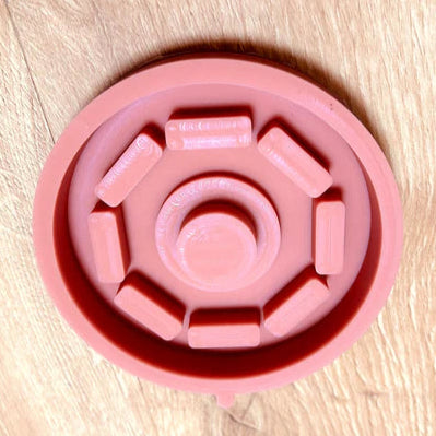 Easy-Sticks Silikon Grundform für Windlicht - Rund in rot, aus hochwertigem Silikon für langlebige Nutzung. Ideal für kreative Dekoration und Geschenkideen.