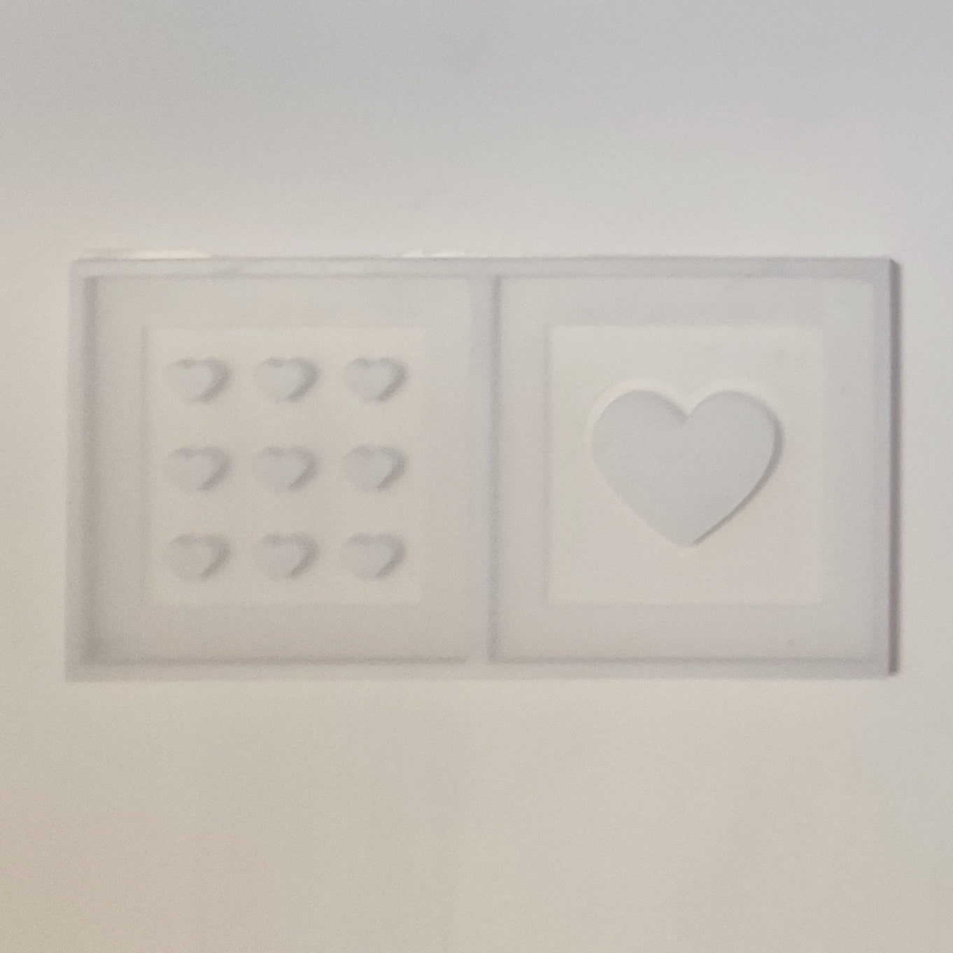 Silikonform -2 Herzchen Laternen Seiten Mini