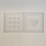 Silikonform -2 Herzchen Laternen Seiten Mini