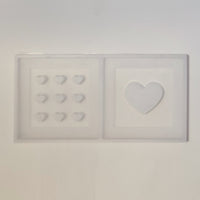 Silikonform -2 Herzchen Laternen Seiten Mini