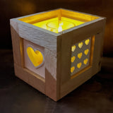 Silikonform 2 Herzchen Laternen Seiten Mini