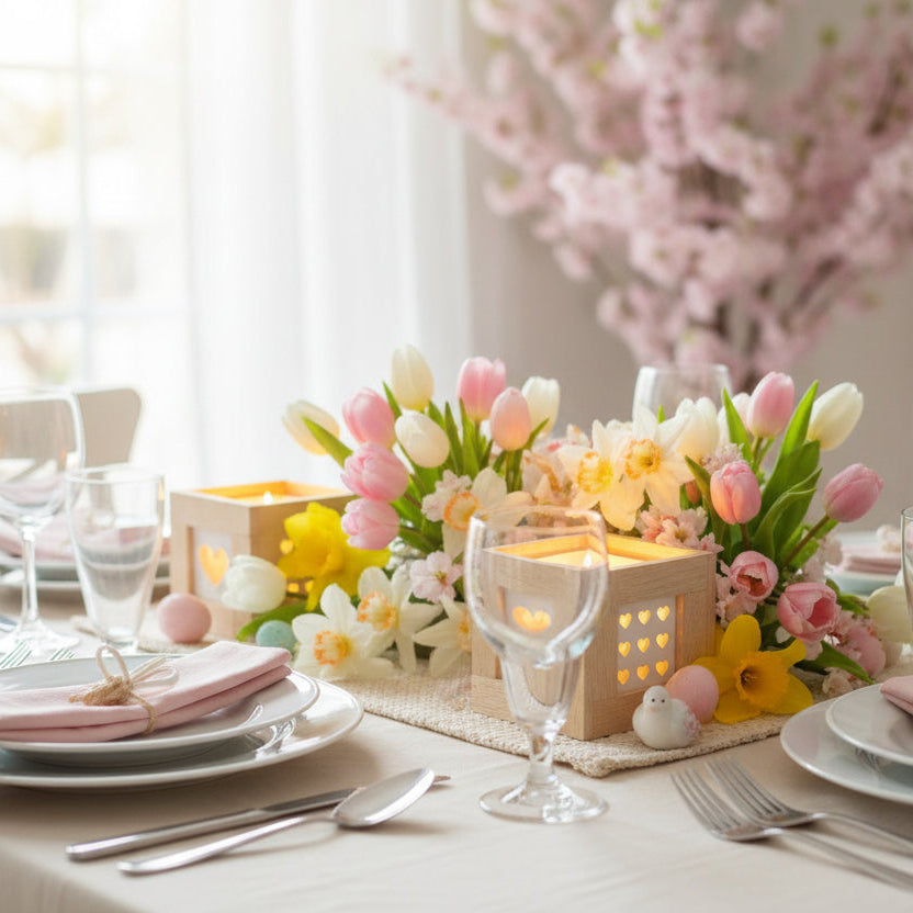 Frühlingsdekoration Tischdeko DIY