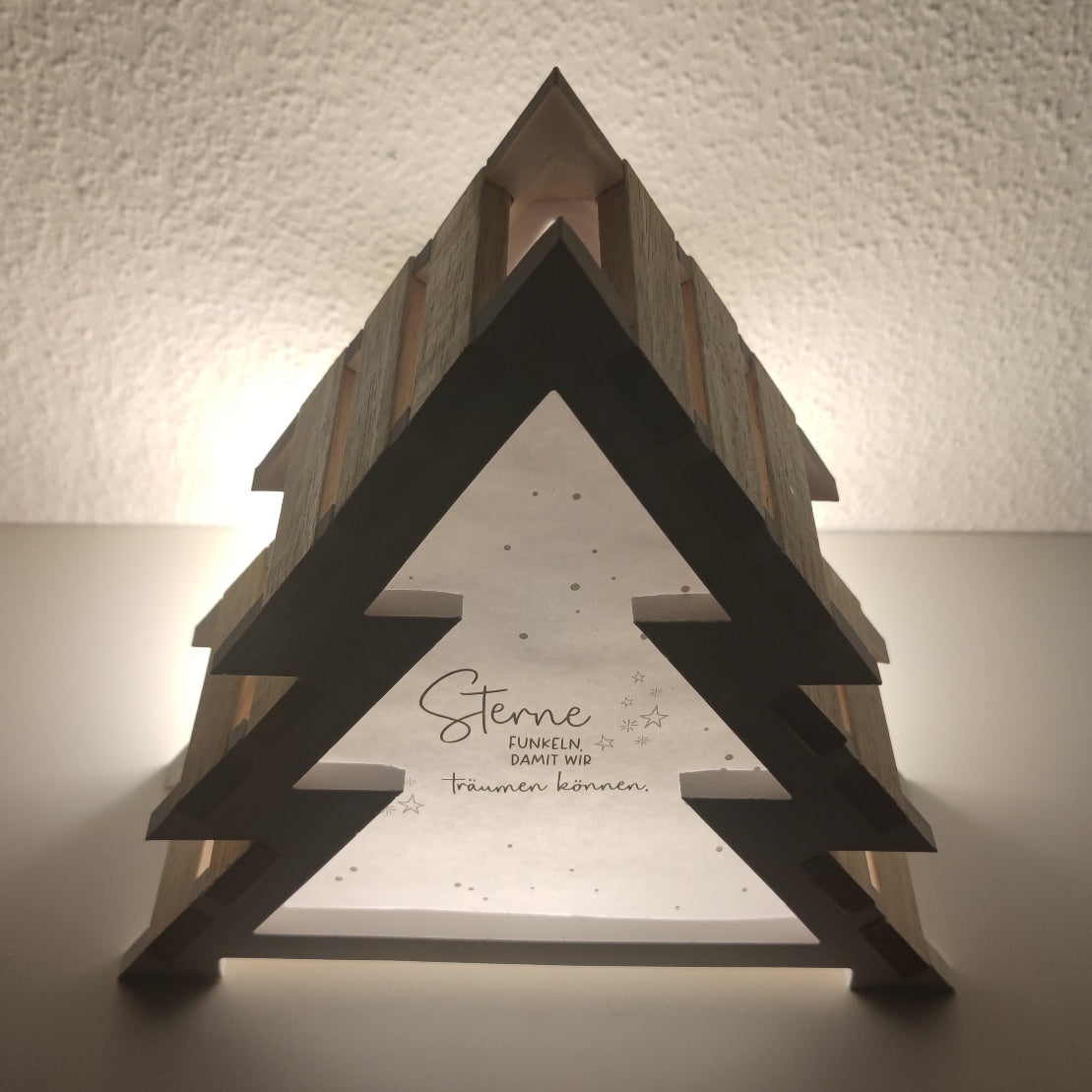 Silikonform Tannenbaum Silikonform - 2 in 1 Tannenbaum gegossen und gebastelt  mit Sterne PDF