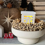 Silikonform - 4 in 1 Adventskranz Laternen Seiten Mini gegossen mit Basis 1. Advent, 2 Advent, 3. Advent, 4.Advent mit Licht beleuchtet