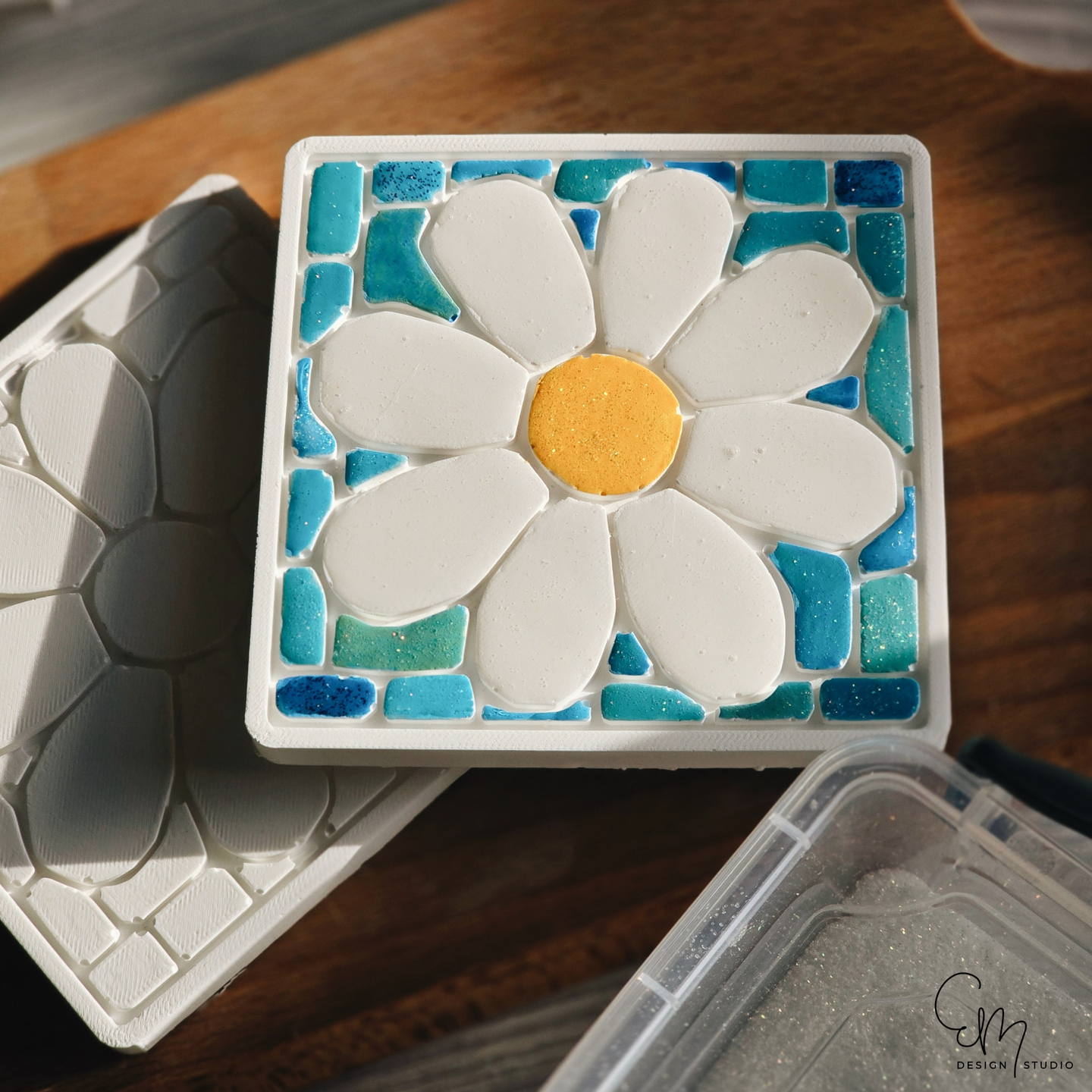 Silikonform - Gänseblümchen Untersetzer Ella Mattson