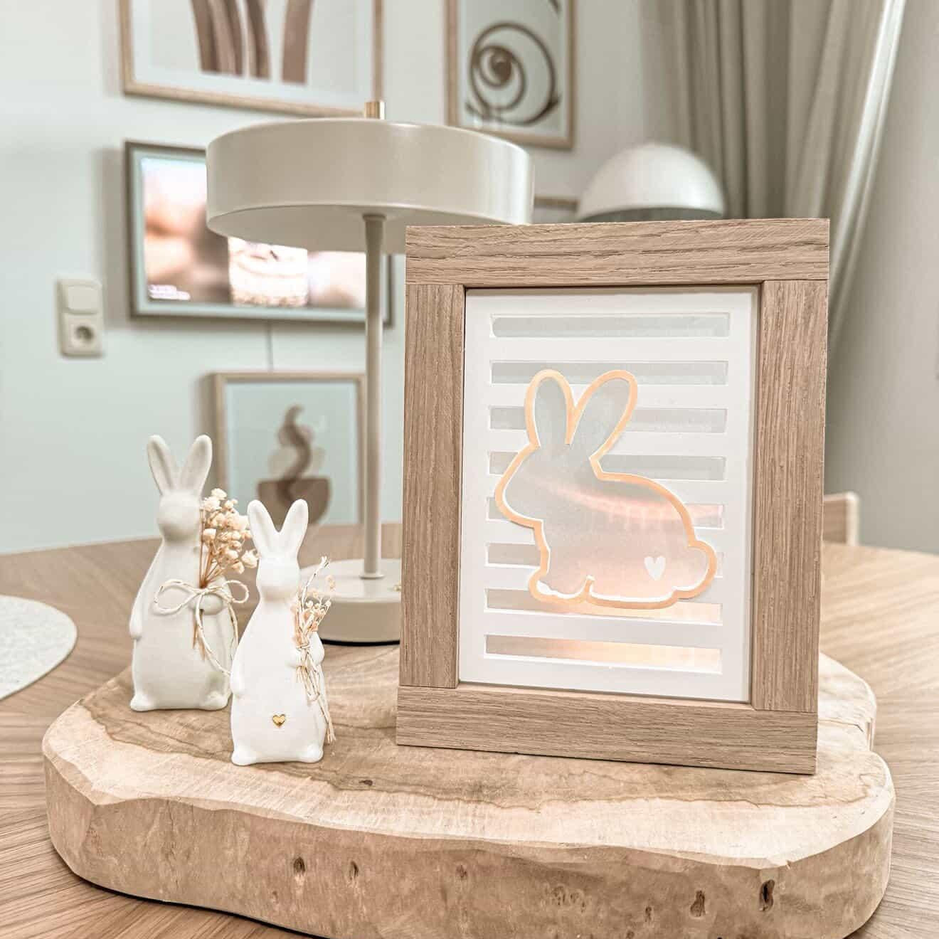 Silikonform - Hase Laterne Seitenteil