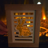 Silikonform - Hase Laterne Seitenteil Easy-sticks Osterdeko handmade selbstgemacht