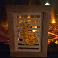 Silikonform - Hase Laterne Seitenteil Easy-sticks Osterdeko handmade selbstgemacht