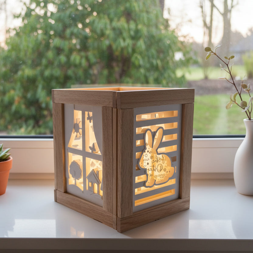 Silikonform - Hase Laterne Seitenteil Easy-sticks Osterdeko handmade selbstgemacht