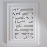 Silikonform - Herbst Laterne Seitenteil aus Gießmasse gegossen