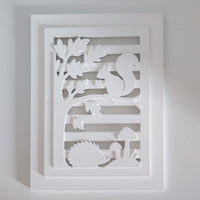 Silikonform - Herbst Laterne Seitenteil aus Gießmasse gegossen