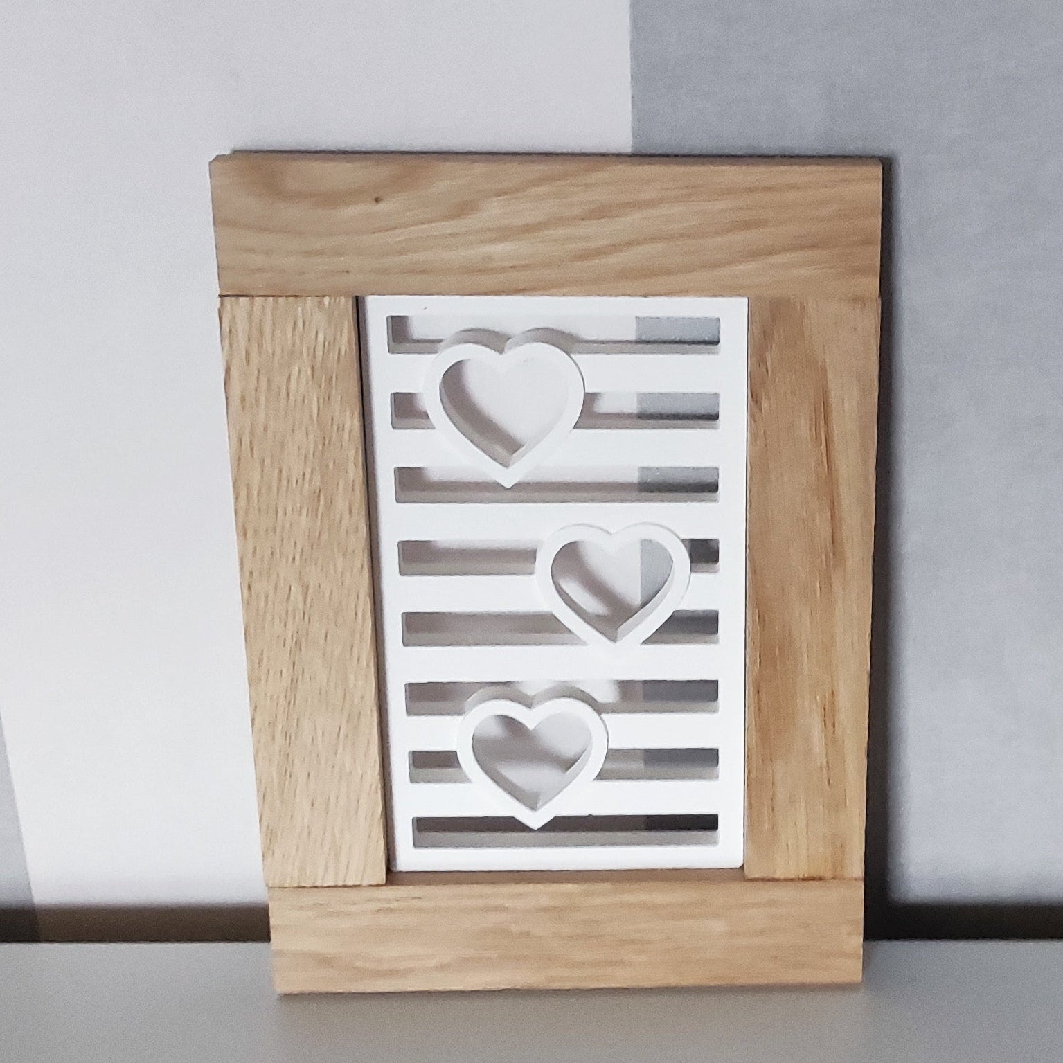 Silikonform - Herzchen Laterne Seitenteil für 12cm Easy-Sticks mit Easy-sticks Holz Rahmen