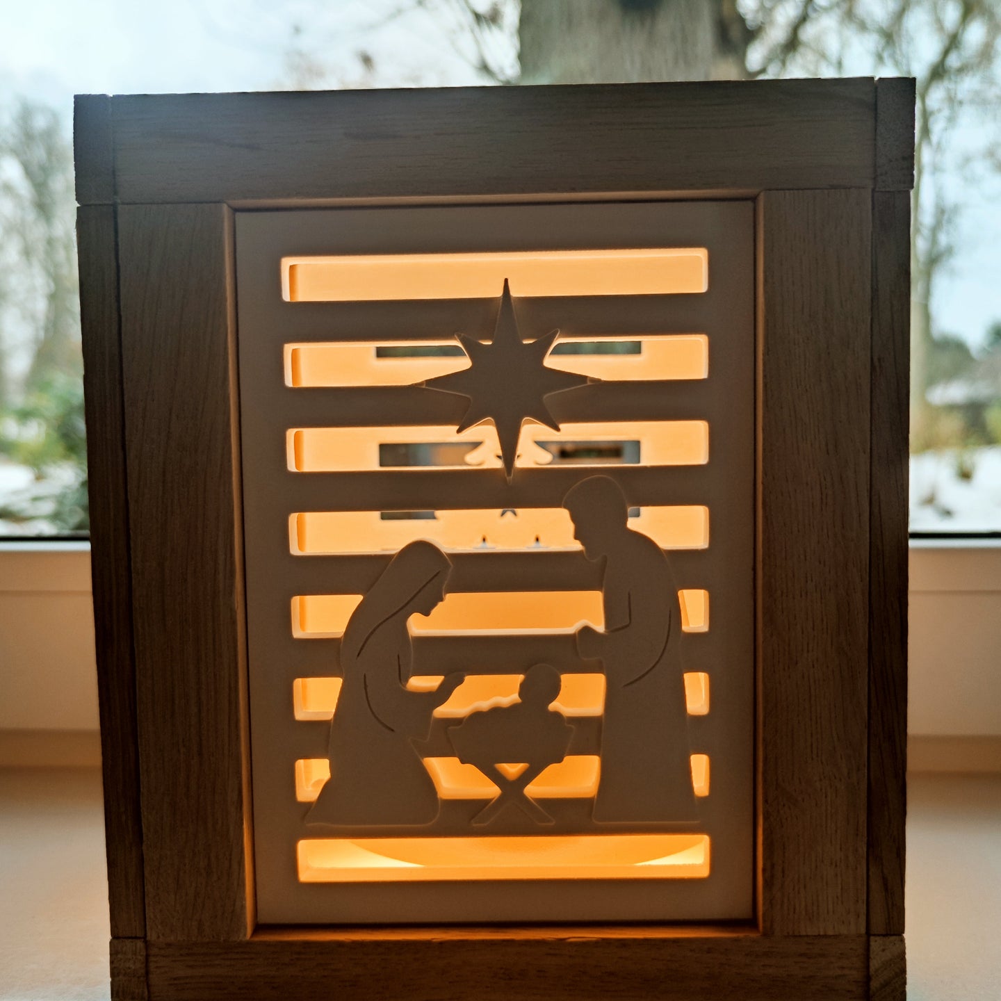 Silikonform - Krippe Laterne DIY Seitenteil basteln