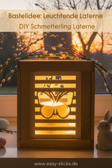 Silikonform - Schmetterling Laterne Seitenteil