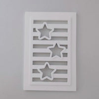 Silikonform gegossen - Sternchen Stern Laterne Seiten für 12 cm Easy-Sticks