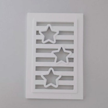 Silikonform gegossen - Sternchen Stern Laterne Seiten für 12 cm Easy-Sticks