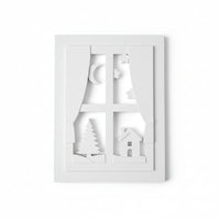 Silikonform -Winterfenster Laterne gegossen mit Keraflott und Raisin