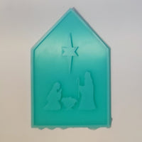 Silikonform Gießform - Krippen Seite für Haus
