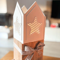 Silikonform – Haus Seite mit Stern für Weihnachtsdeko
