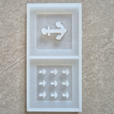 Silikonform - 2 Anker Laternen Seiten Mini