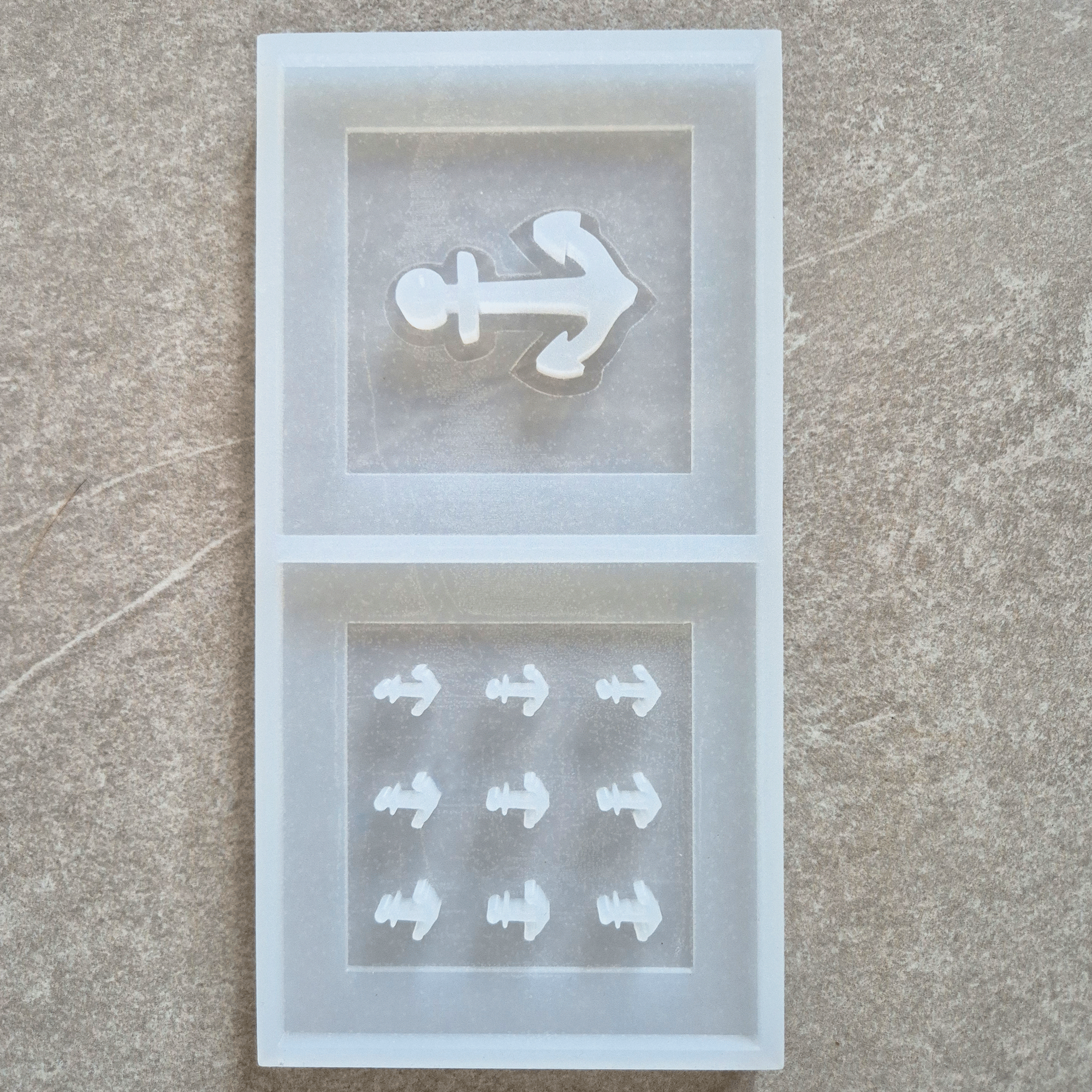 Silikonform - 2 Anker Laternen Seiten Mini