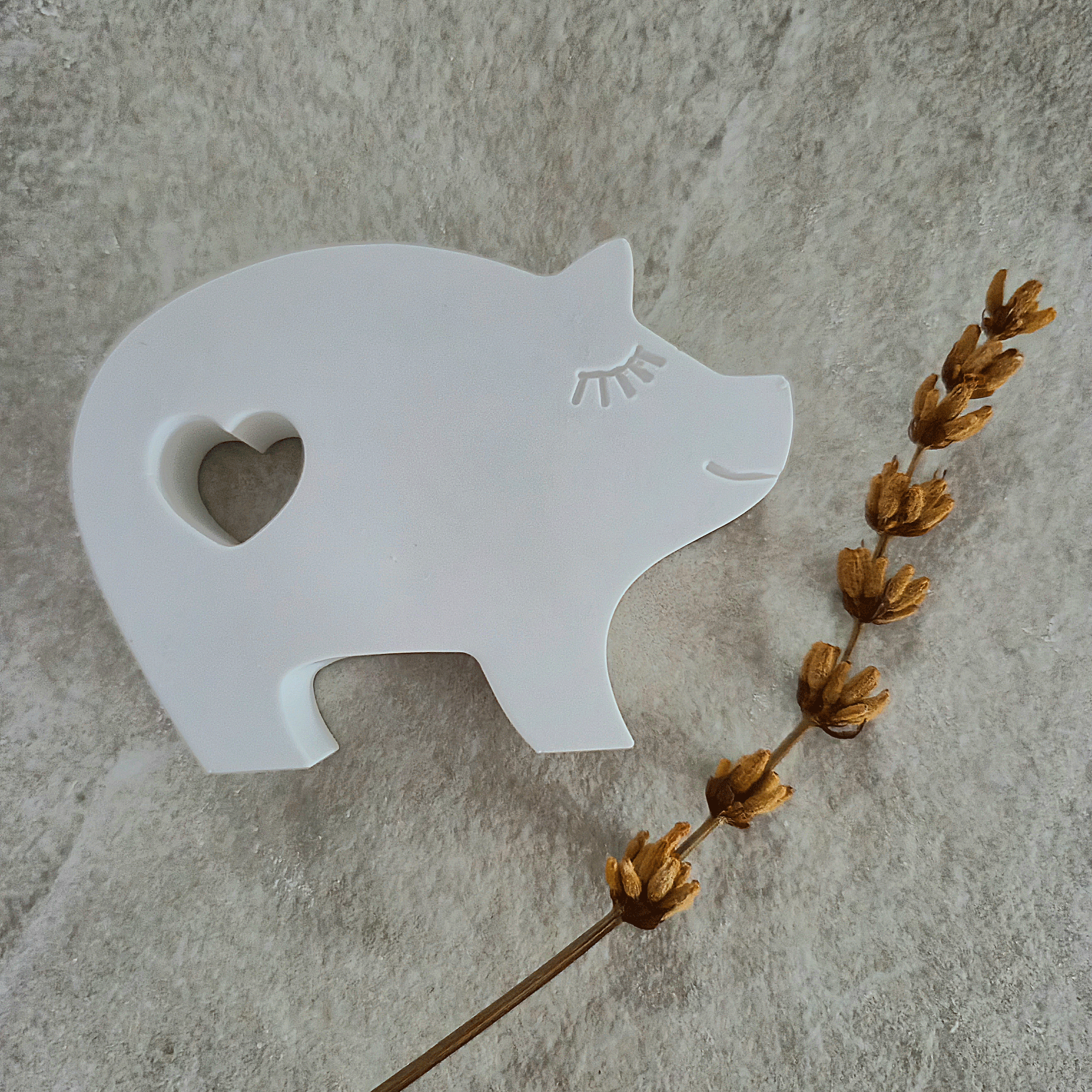 Silikonform Glücksschwein, Glücksschweinchen, Schwein